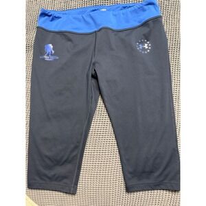 Under Armour Wounded Warrior Project HeatGear Capri Leggings Black Blue XL